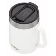 travel mug with handle in white image number 3