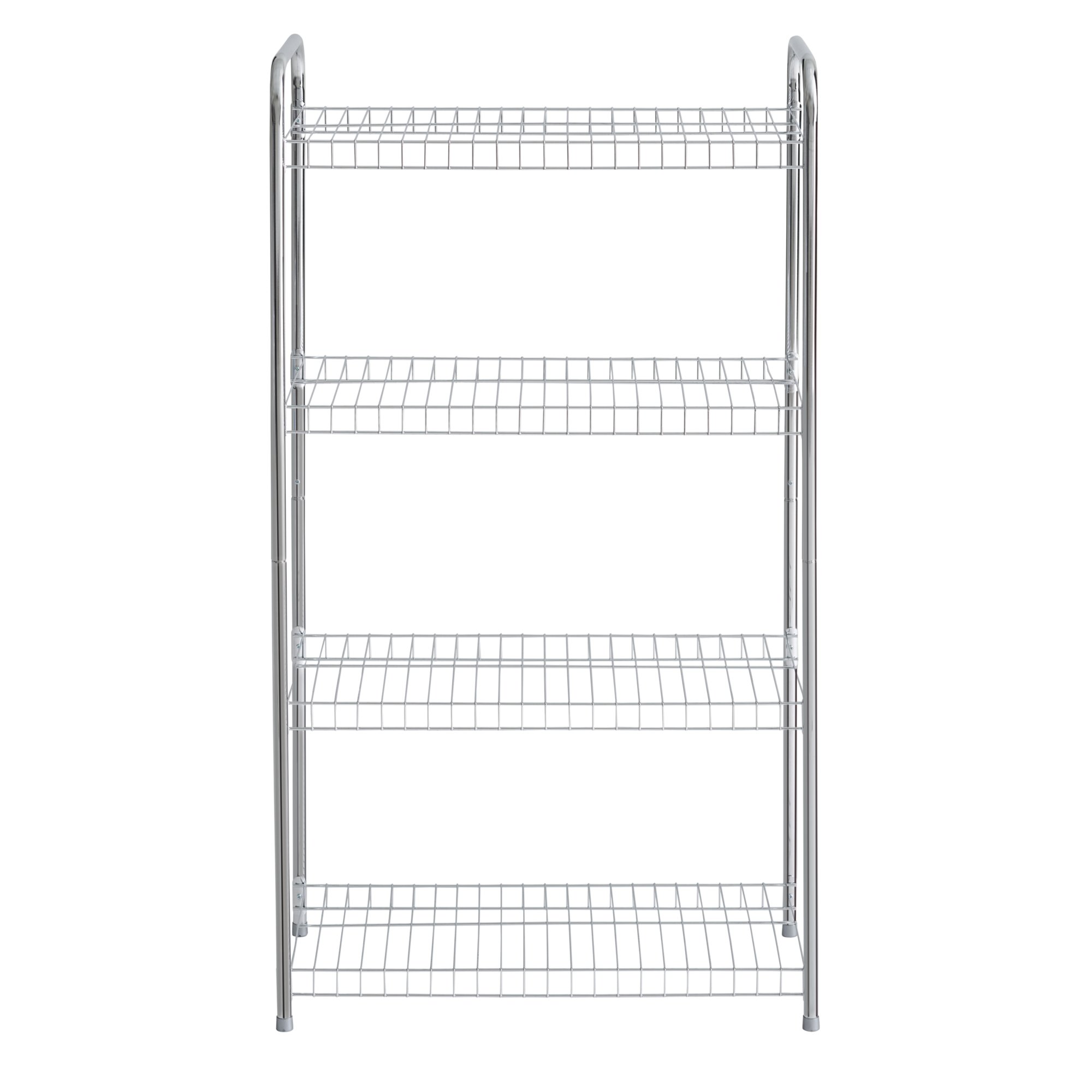 Rubbermaid 4-Tier Wire Shoe Rack, White, Simple Assemble, Storage Shelf for  Organization in Bedroom/Closet