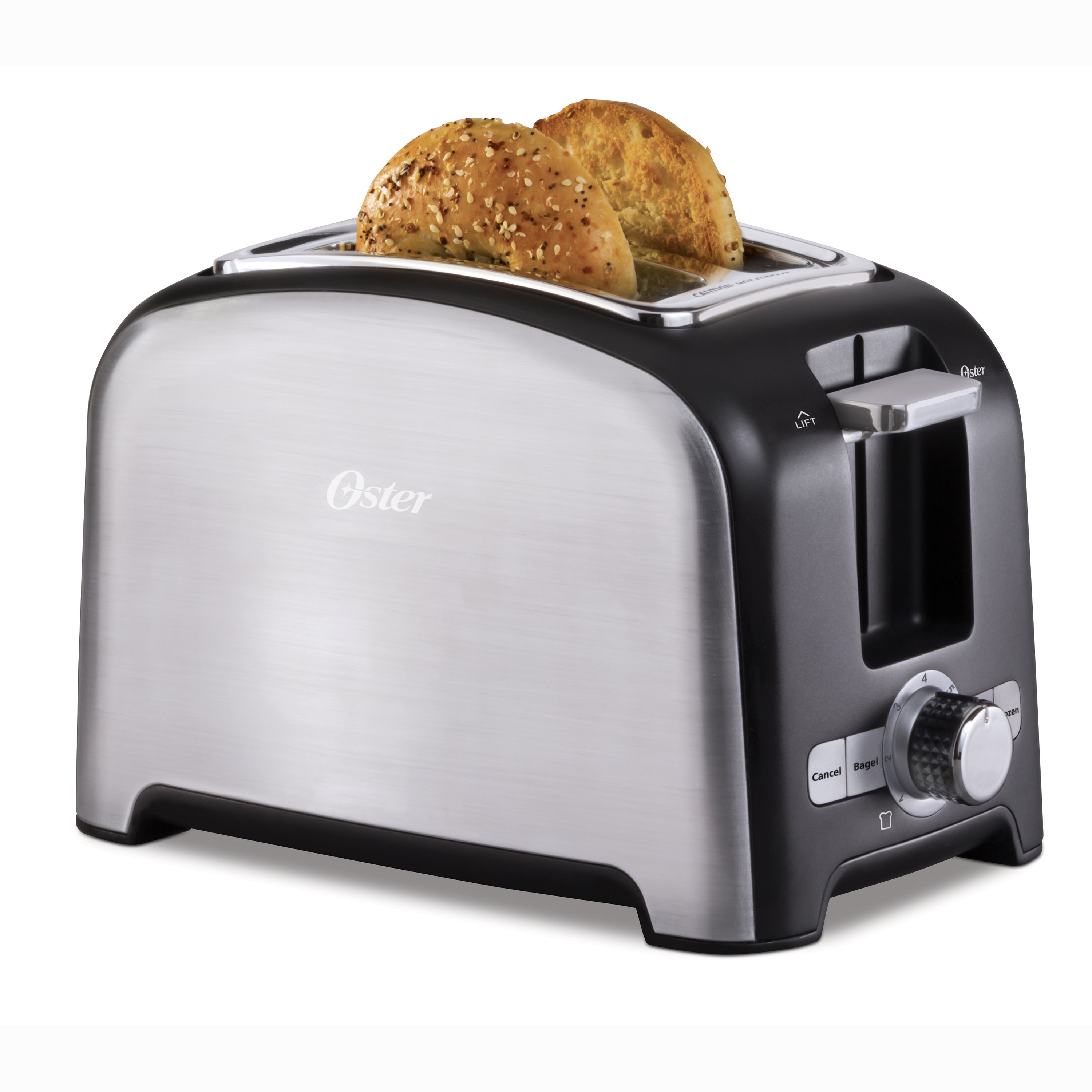 Oster® 2-Slice Toaster with Extra-Wide Slots and 3 Functions, Stainless  Steel