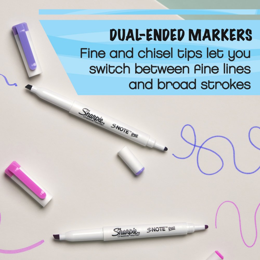 Sharpie S-Note Duo Dual-Tip Markers - Zerbee