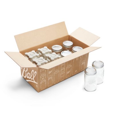 Ball® Mason Jars & Lids, Wide Mouth, Shippable Packaging