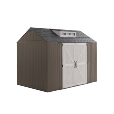 Rubbermaid Big Max 2 ft. 6 in. x 4 ft. 3 in. Large Vertical Resin Storage  Shed 1887156 - The Home Depot