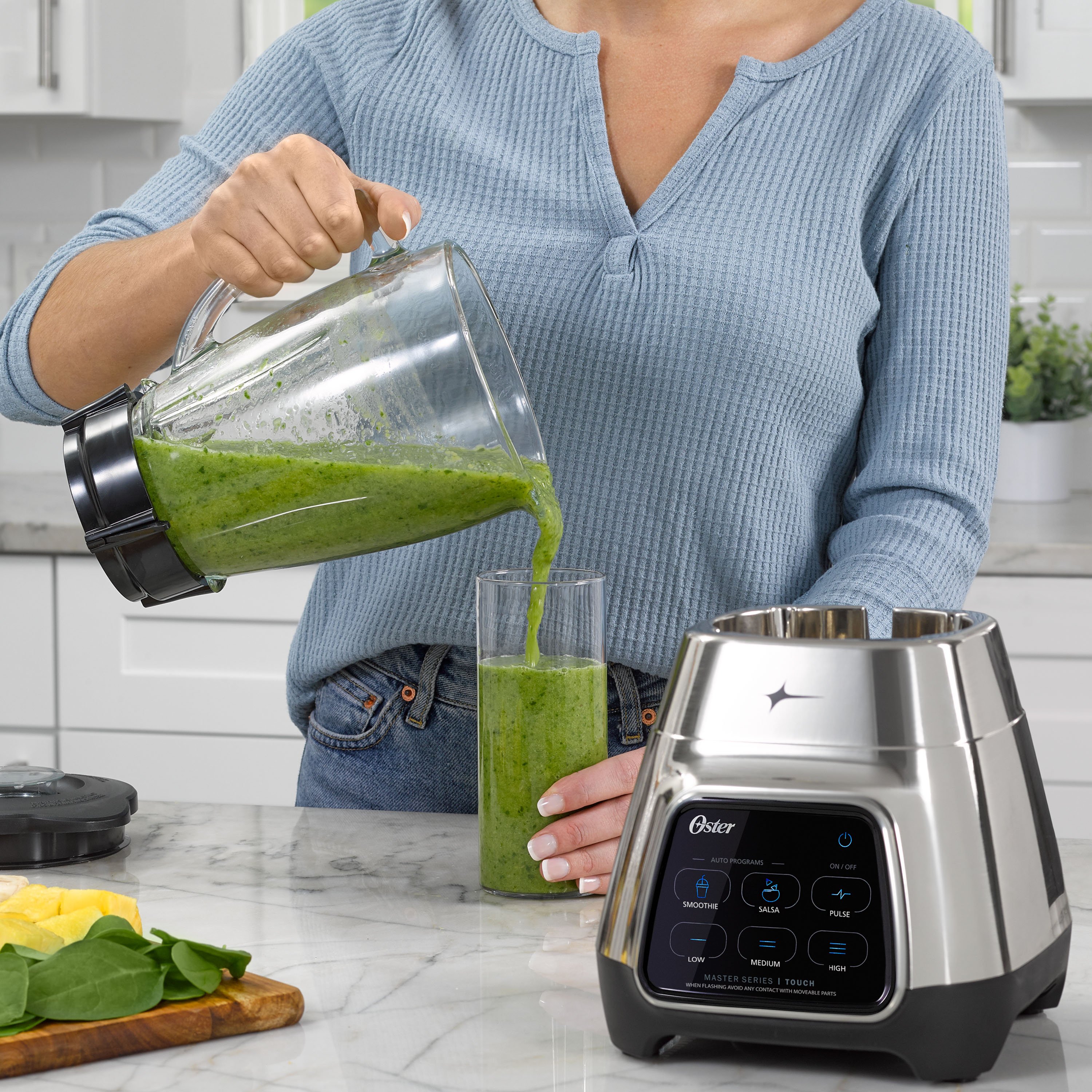 Oster Texture Select Master Series Blender with Blend-N-Go Cup and Glass Jar