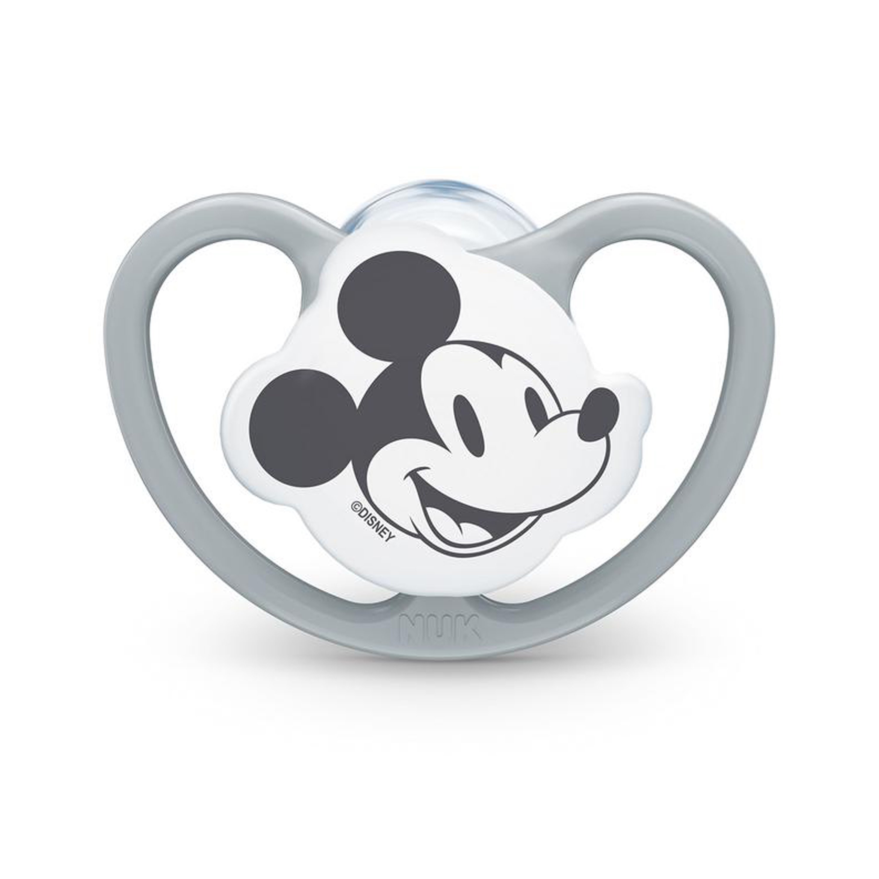 NUK Chupete Space Disney Mickey 0-6 meses 4 unidades en gris