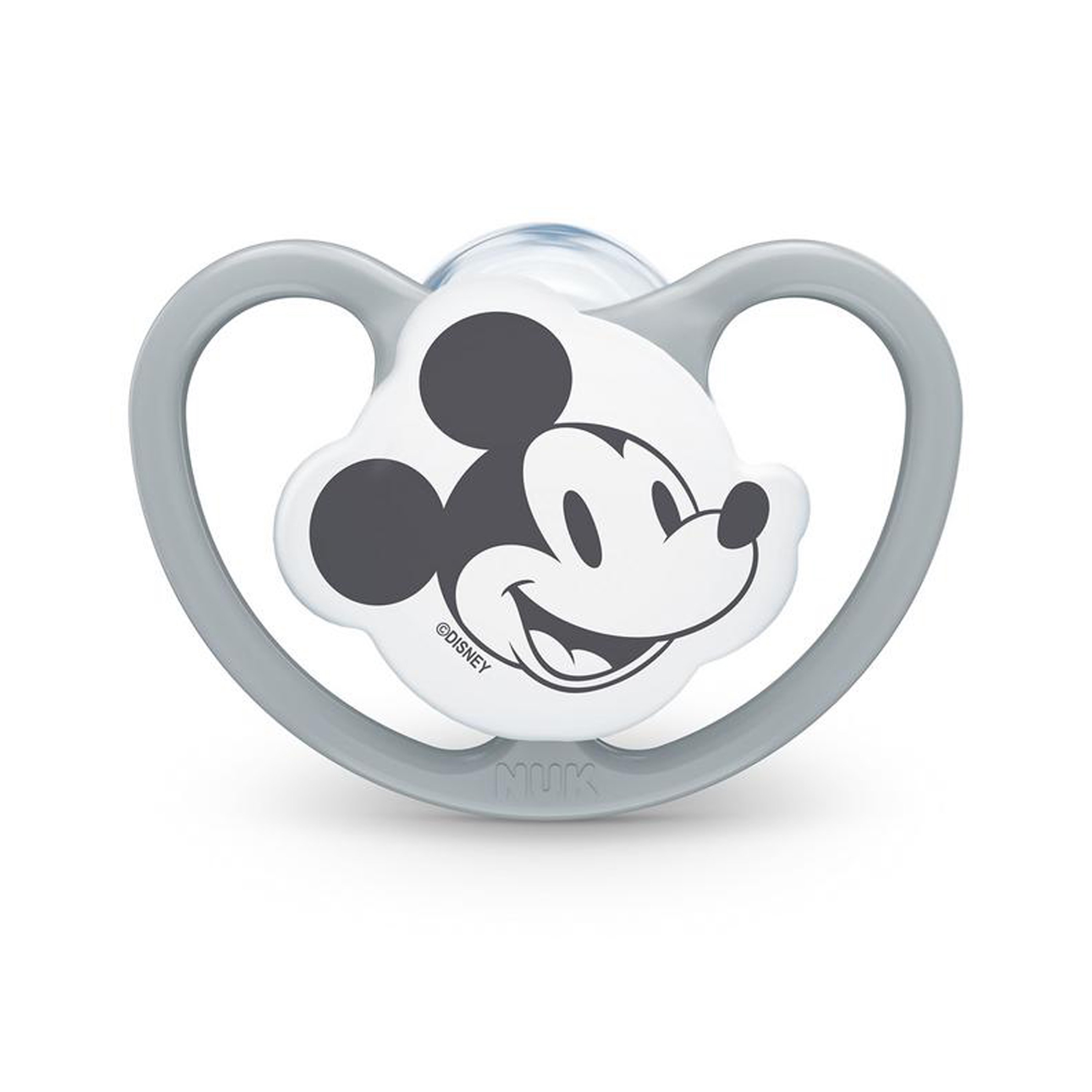 NUK Chupete Space Disney Mickey 18-36 meses, 4 unidades en gris