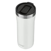 stainless steel drink tumbler with slider lid, white image number 4