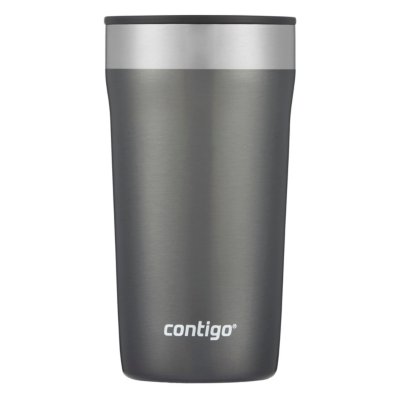 Personalized 16 Oz Contigo Huron Vacuum-insulated Stainless Steel Travel Mug  With Leak-proof Lid, Matte Black 