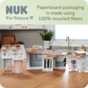 Nuk for nature products in paperboard packaging made using 100 percent recycled fibers image number 7
