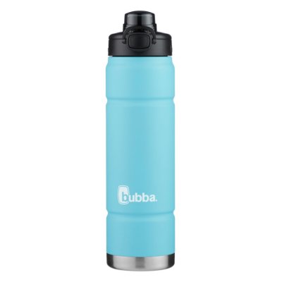 bubba Stainless Steel Trailblazer Rubberized Water Bottle with Straw, 24 oz., Pool Blue
