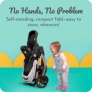 no hands no problem stroller has self standing compact fold image number 5