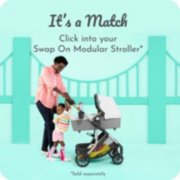 it's a match click into your swap on modular stroller image number 2