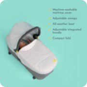 bassinet with canopy features image number 6