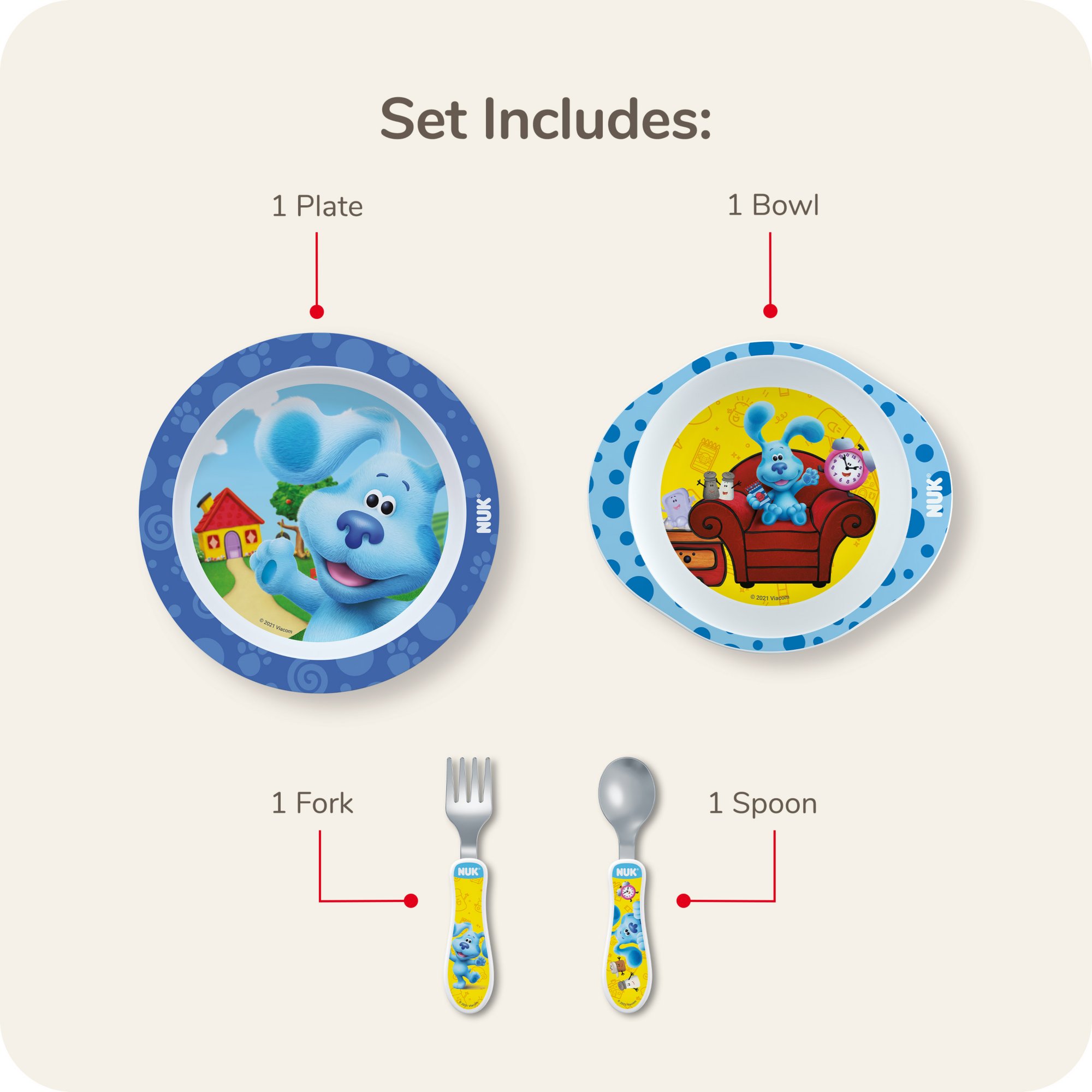 Jolly Tots Baby Spoon & Bowl (Assorted Item - Supplied At Random