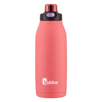 bubba Radiant Stainless Steel Rubberized Water Bottle with Straw, 40 oz., Electric Berry