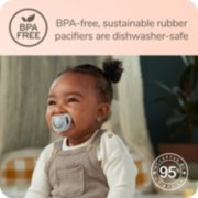 BPA-free, sustainable rubber pacifiers are dishwasher-safe image number 6