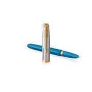 Parker p 51 fine writing fountain pen in blue image number 3