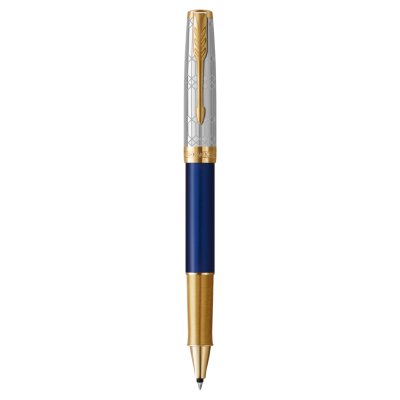 Stylo bille Parker - Sonnet Bleu Subtile - Noir - Pointe moyenne - Beaux  stylos