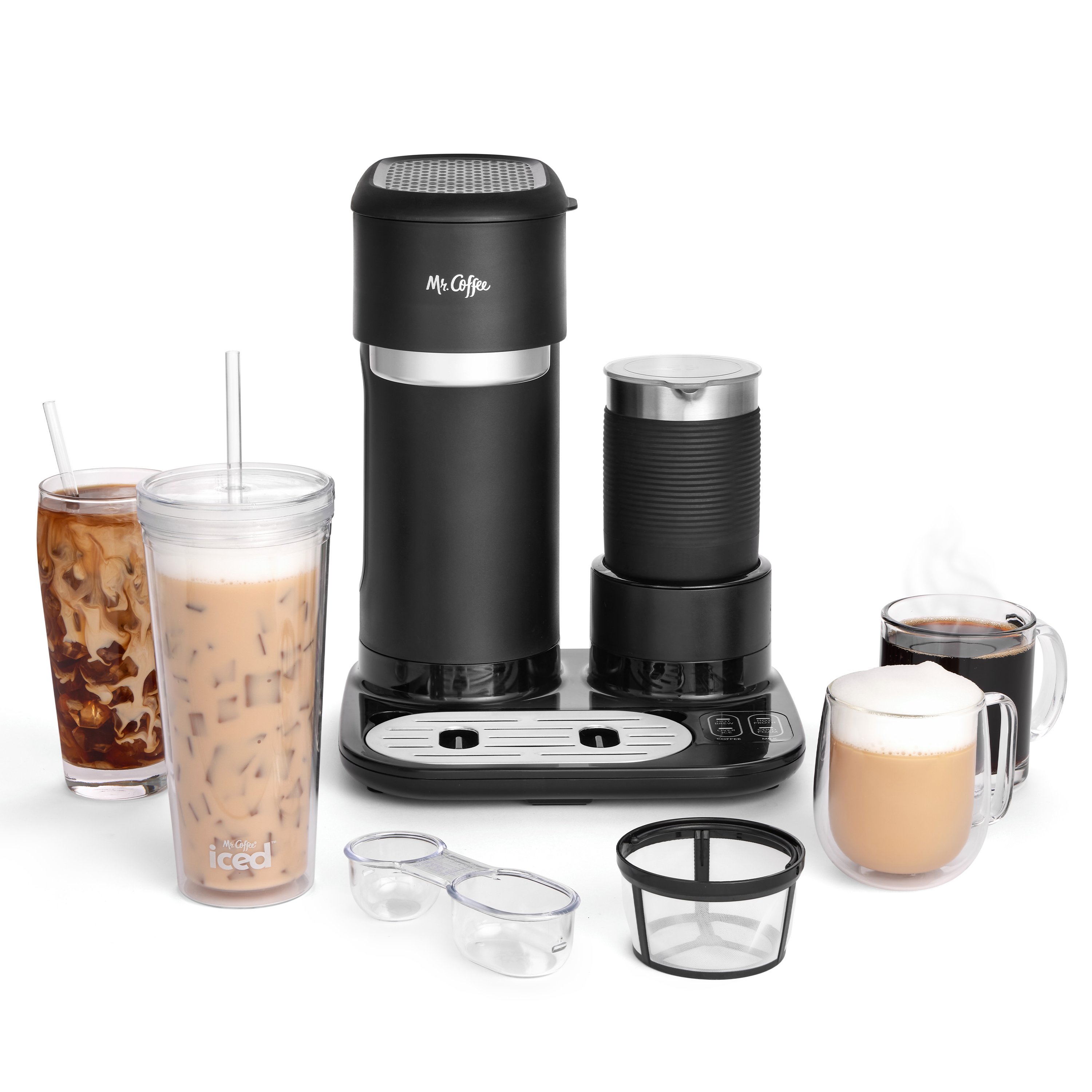 Mr. Coffee® 4in1 SingleServe Latte™, Iced, and Hot Coffee Maker Mr