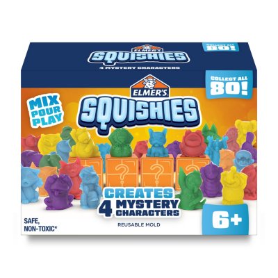 Elmer's Squishies Kit, 4 Mystery Characters
