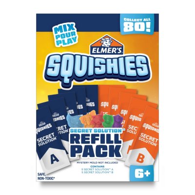 Elmer's Squishies Refill Pack, 5 Mystery Characters