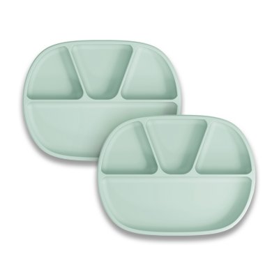 Baby plates with outlet lids