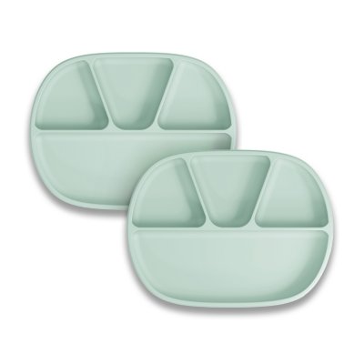 Silicone Baby Suction Plates, 2-Pack
