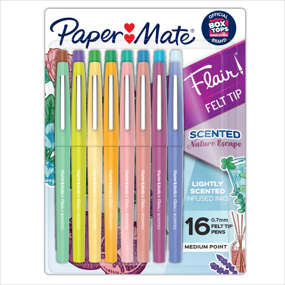Paper Mate Large Tip Odorless Felt Tip Set of 8 Color Markers