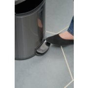 closeup of foot opening step-on garbage can image number 7