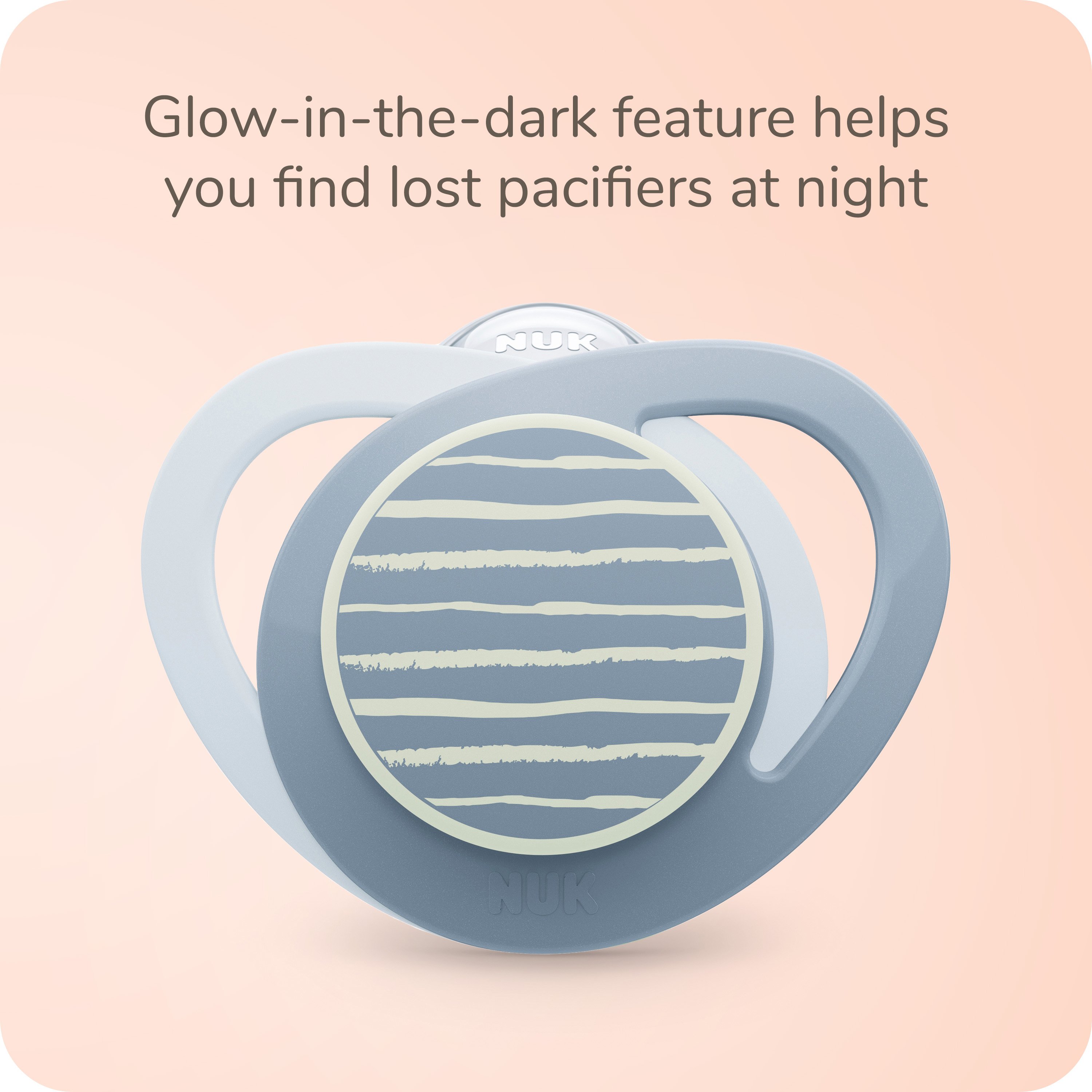 NUK® Glow-in-the-Dark Orthodontic Pacifier, 6-18 months