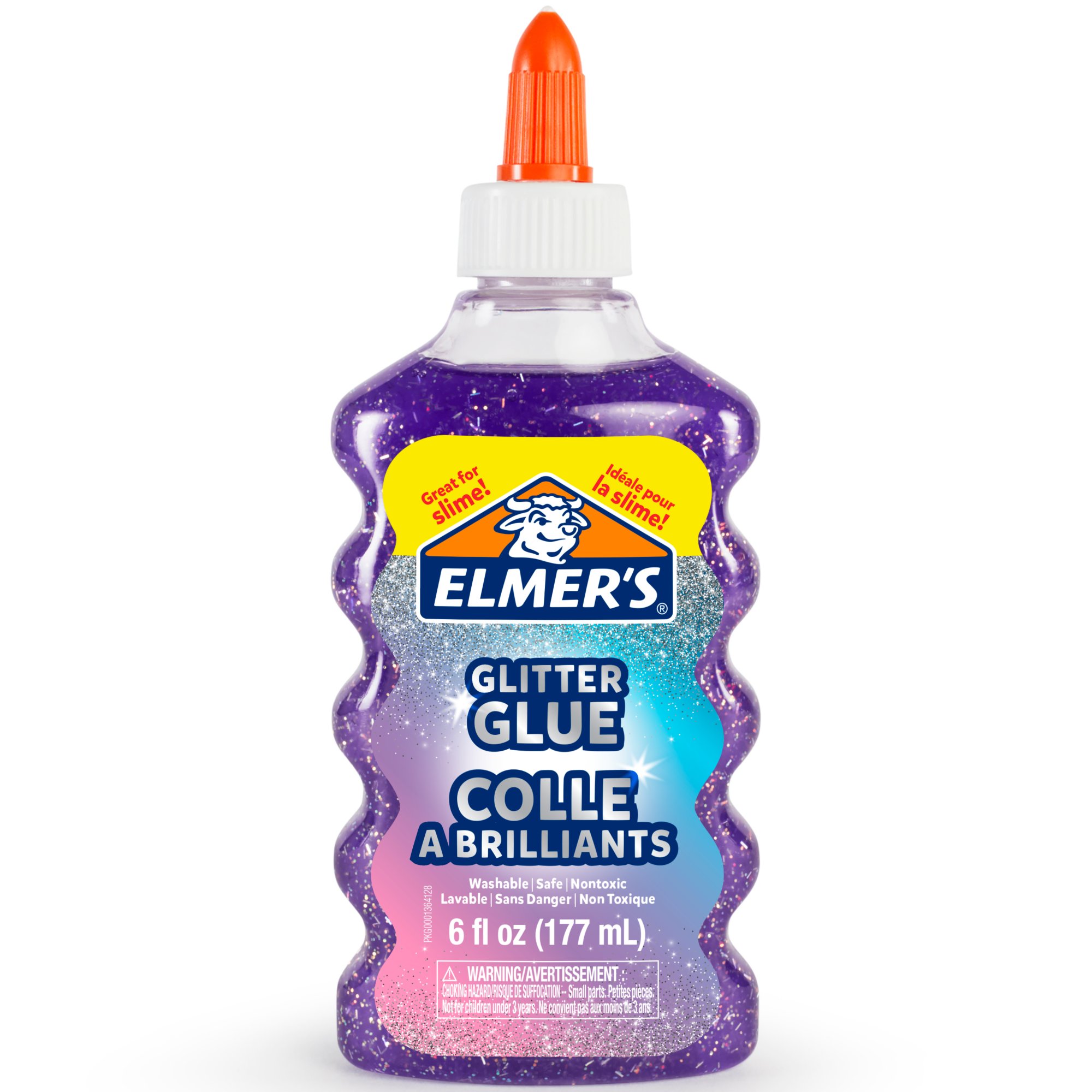 Elmer's Classic Glitter Glue Purple 6oz Bottle Washable 177ml Crafts DIY