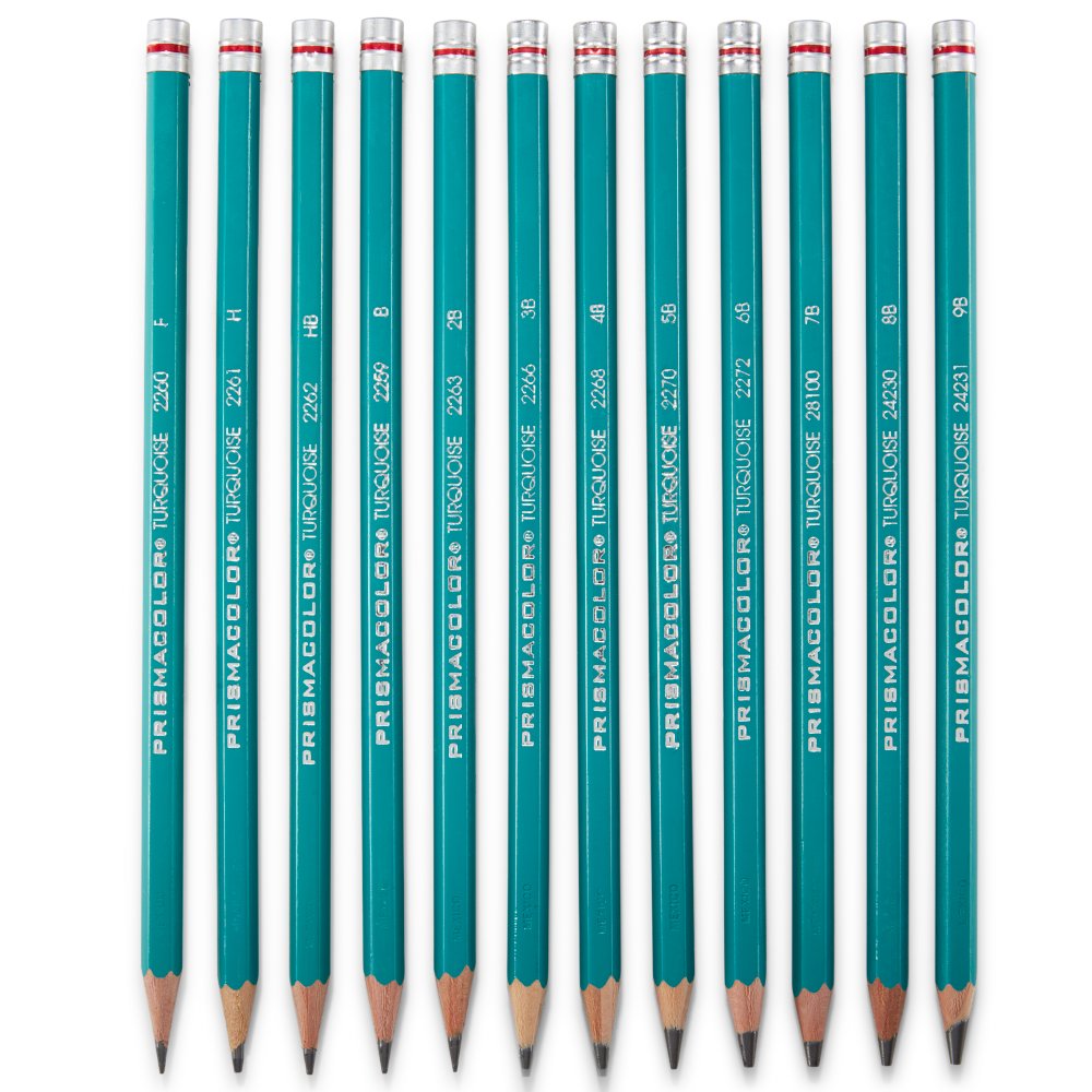Review and Swatching Prismacolor Graphite Drawing Pencils 