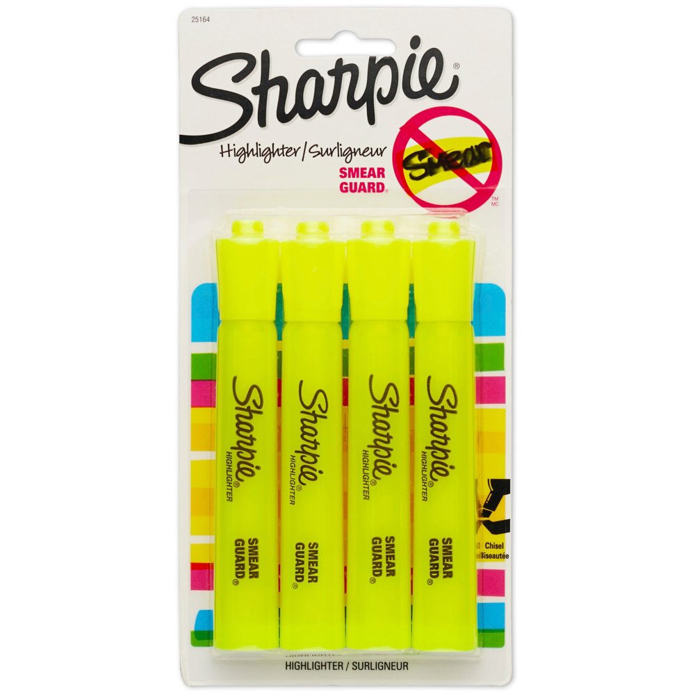 Sharpie Clear View Tank Highlighters 3/Pkg