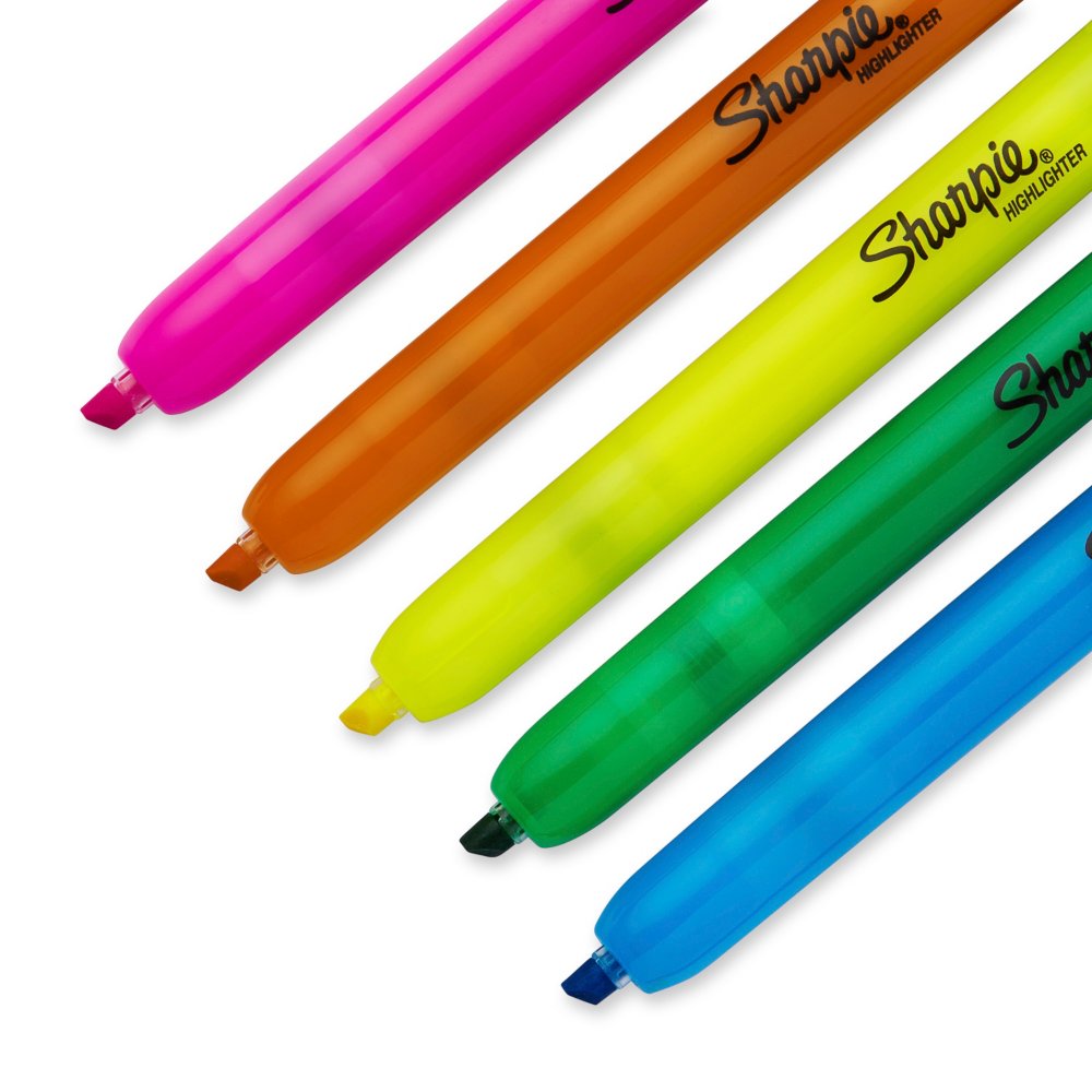 Sharpie Retractable Highlighters, Chisel Tip