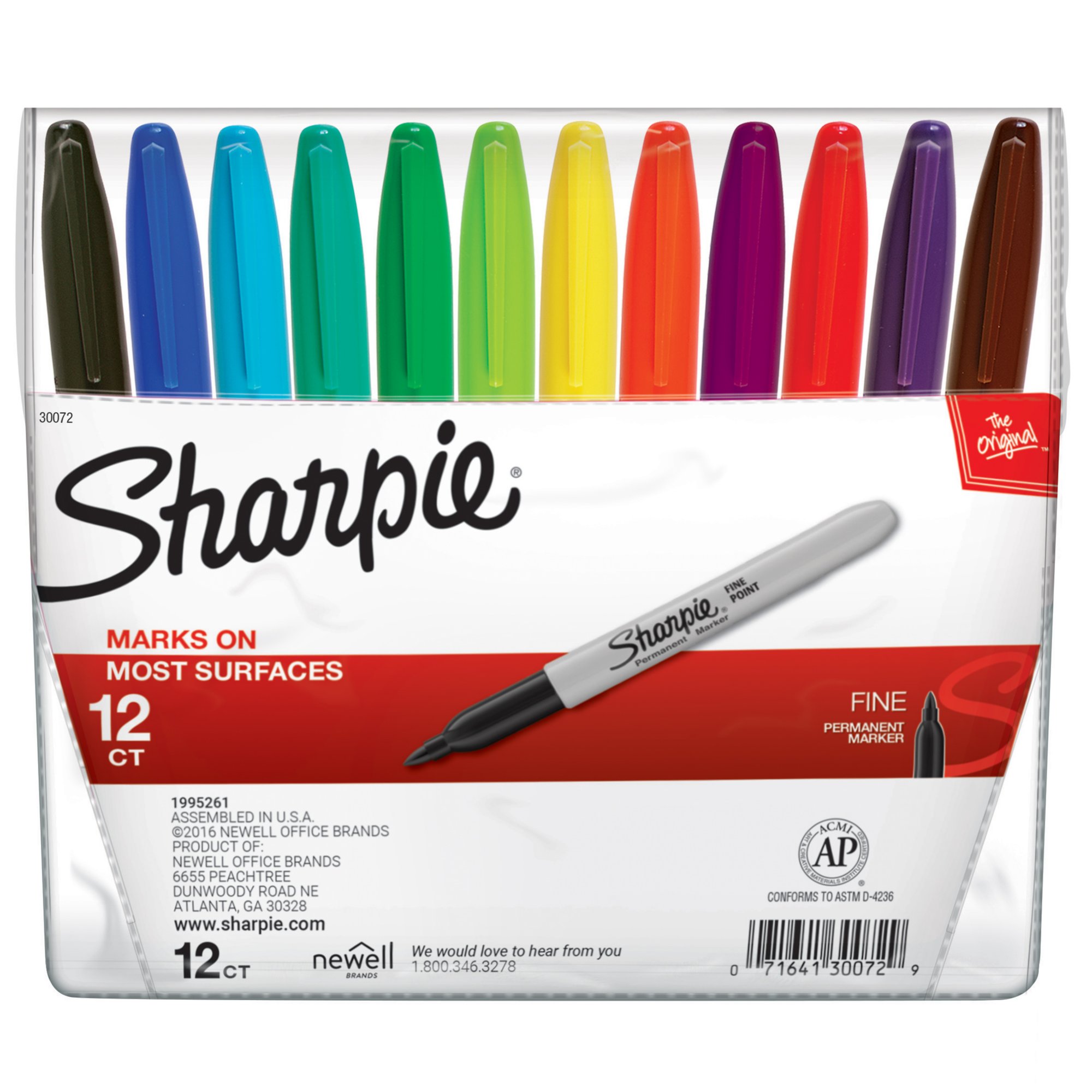 Sharpie Permanent Fine Point 8-Set Marker Set - SAN30078, Sanford L.P.
