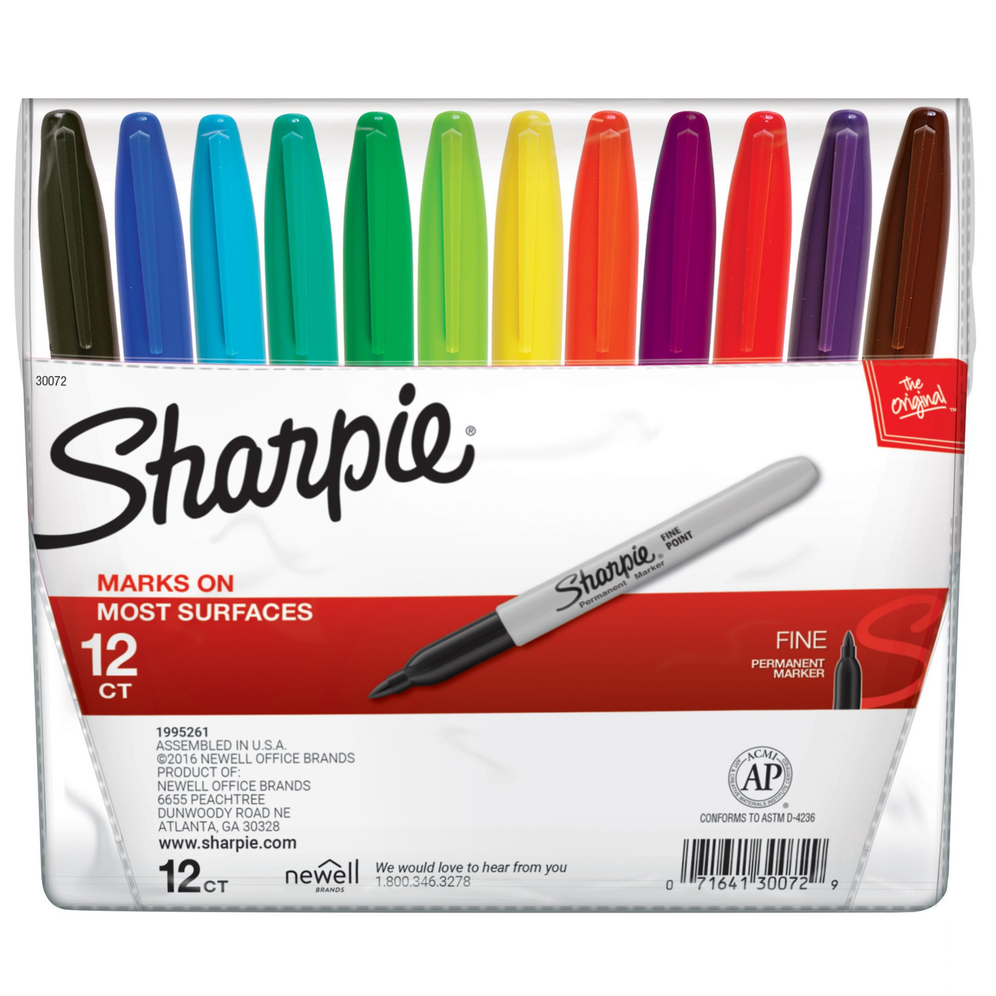 SHARPIE Permanent Markers, Fine Point, Assorted Algeria