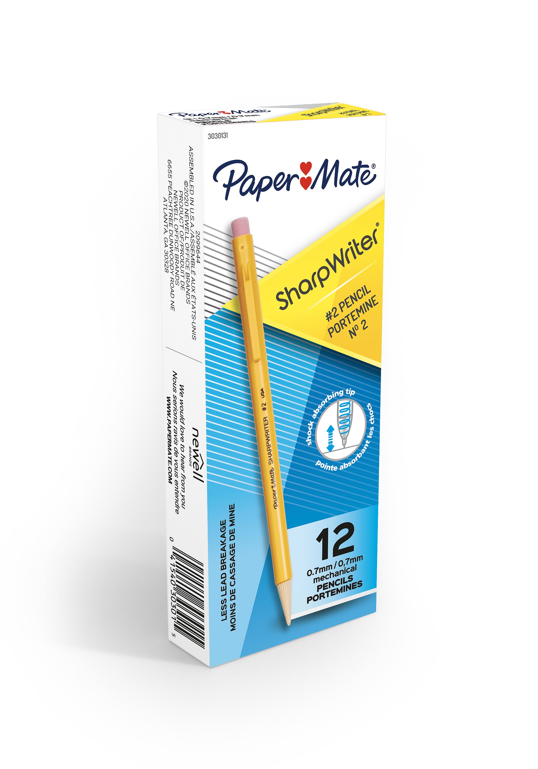 Paper Mate SharpWriter Mechanical Pencils, 0.7mm, HB 2 led Paper Mate CA
