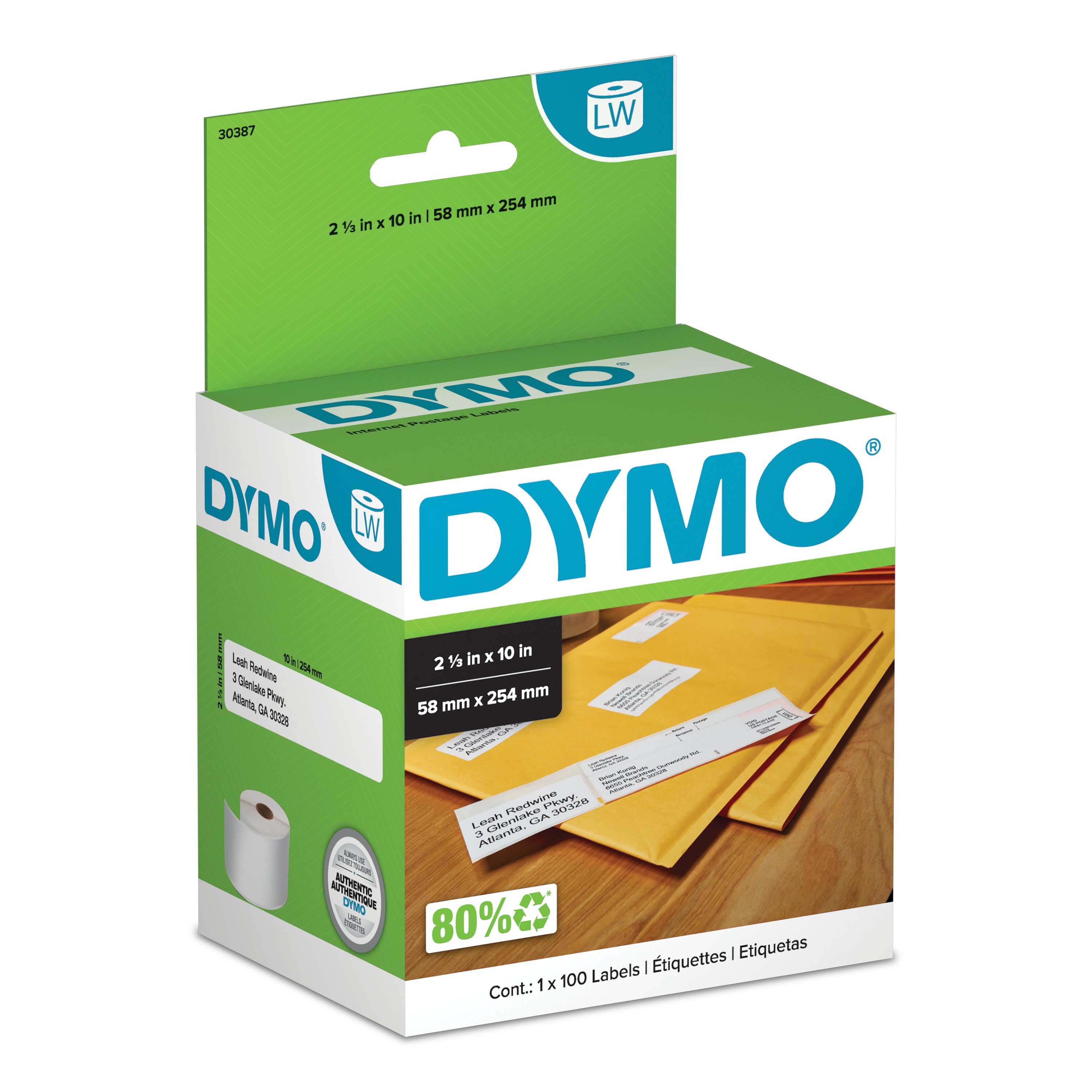 DYMO LabelWriter Postage Confirmation Labels Dymo