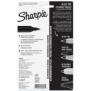 5 pack of fine point permanent markers back view image number 7