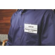 laminated name badge on person image number 4