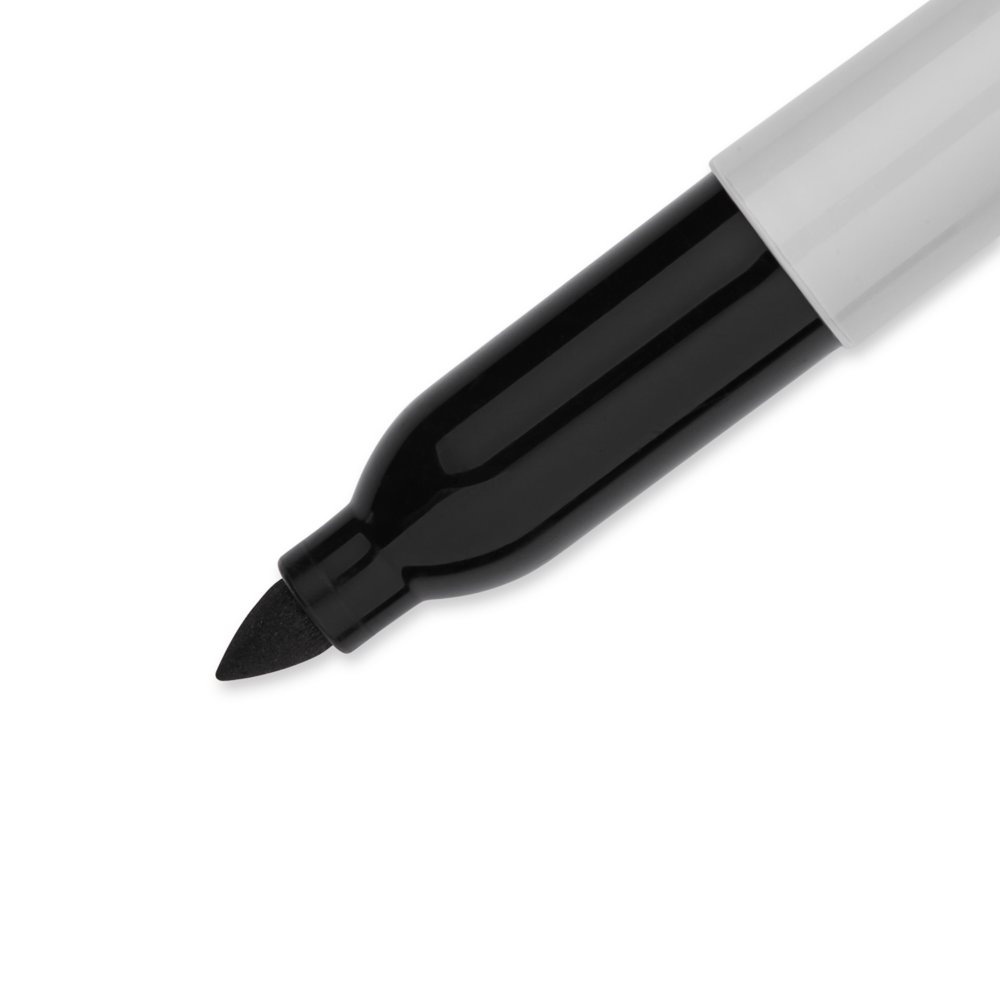 SHARPIE 1985877 Pen, Permanent Marker, Black, Fine Tip, Ultra Fine Tip