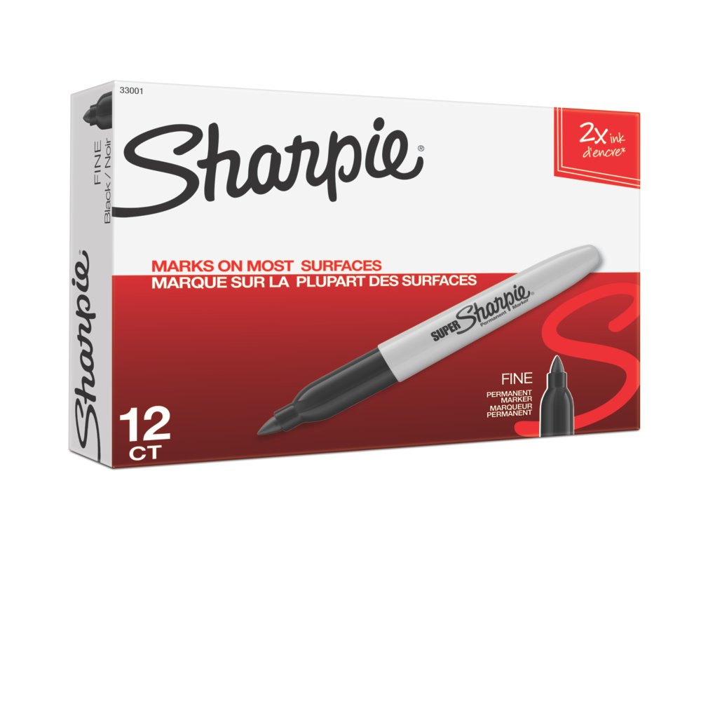 Sharpie Extreme Permanent Markers Fine Point Black 4/Pack (1927436) 1545022