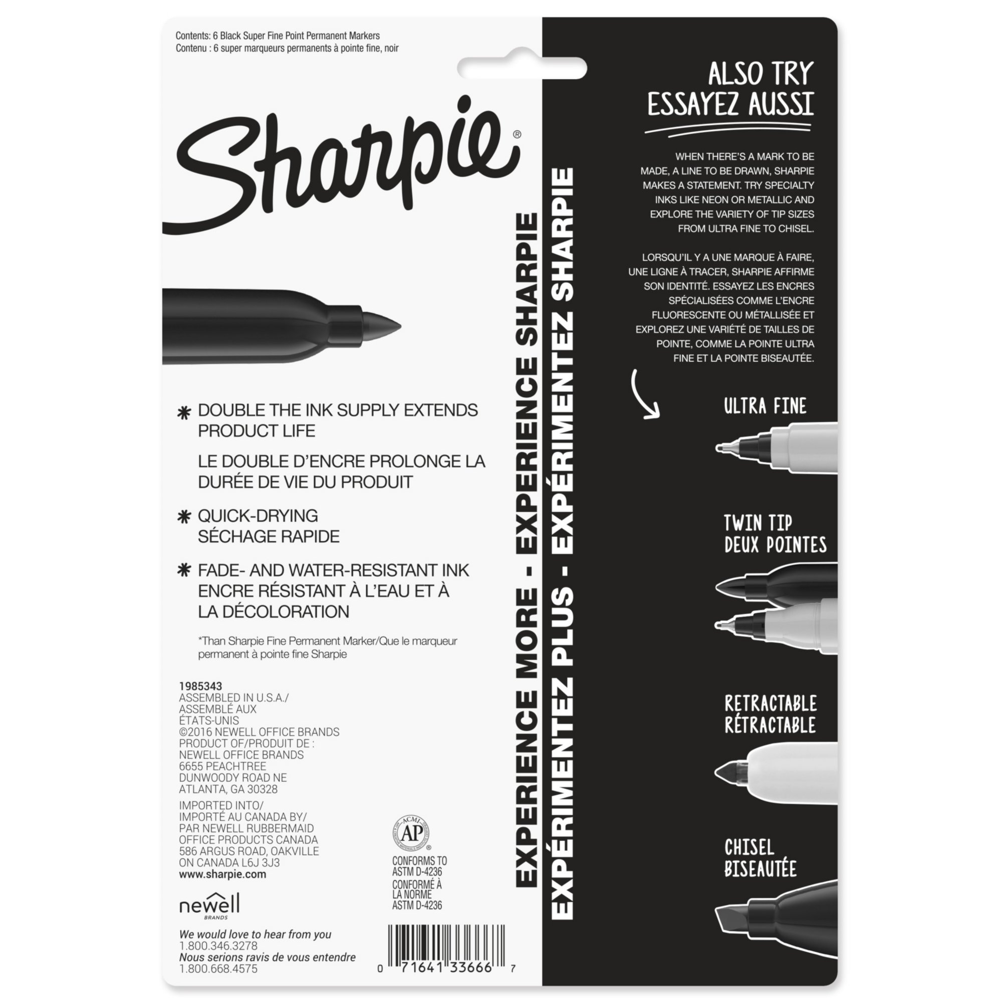 Super Sharpie Blue Markers (12 Per/Case)