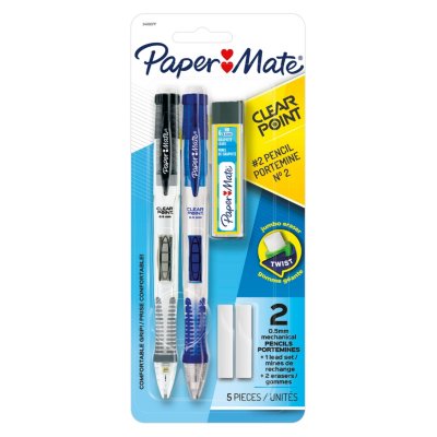 Paper Mate Clearpoint Mechanical Pencil Sets, 0.5mm, HB #2 Lead
