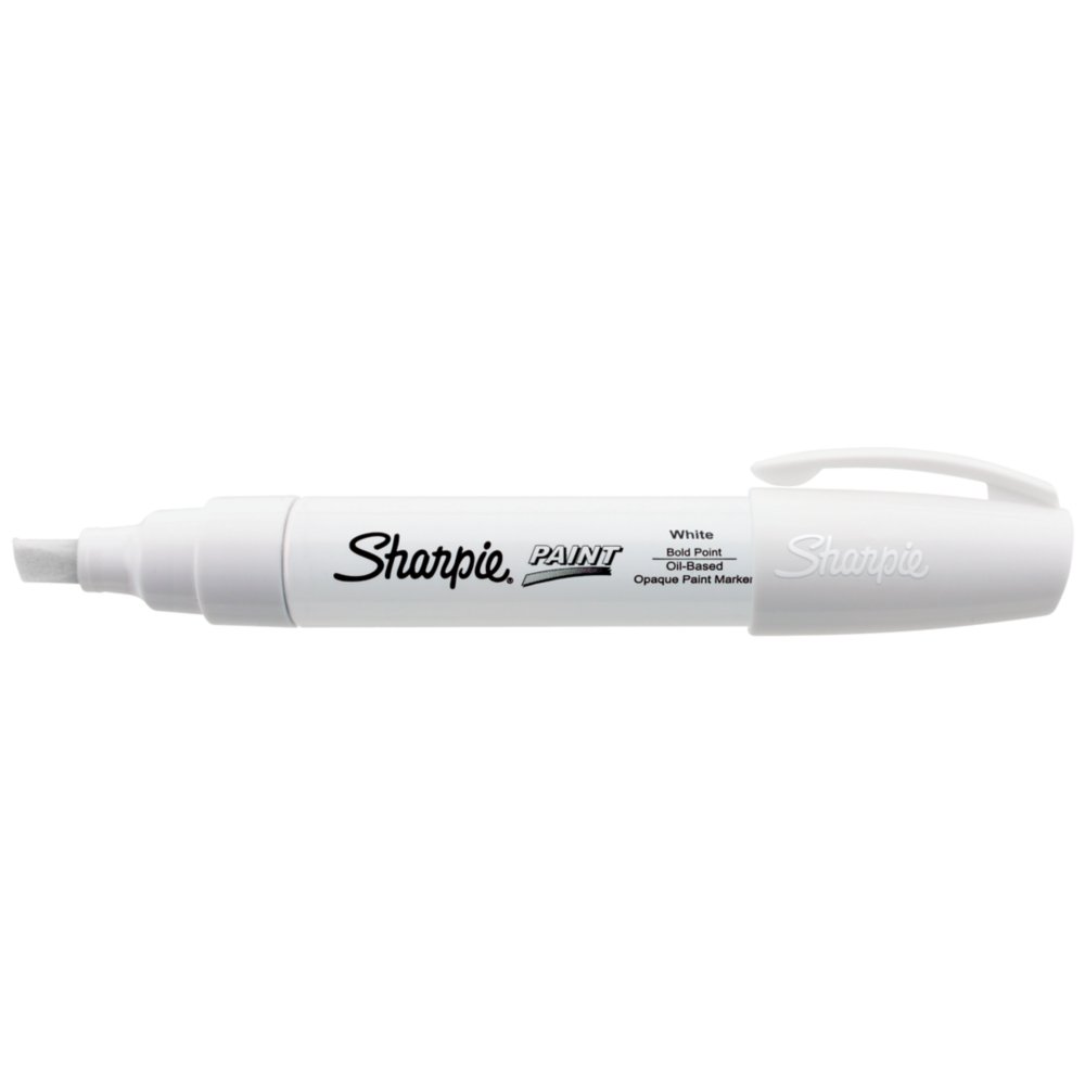 Sharpie Paint Oil Based White Markers, Set of 6, Bold Point