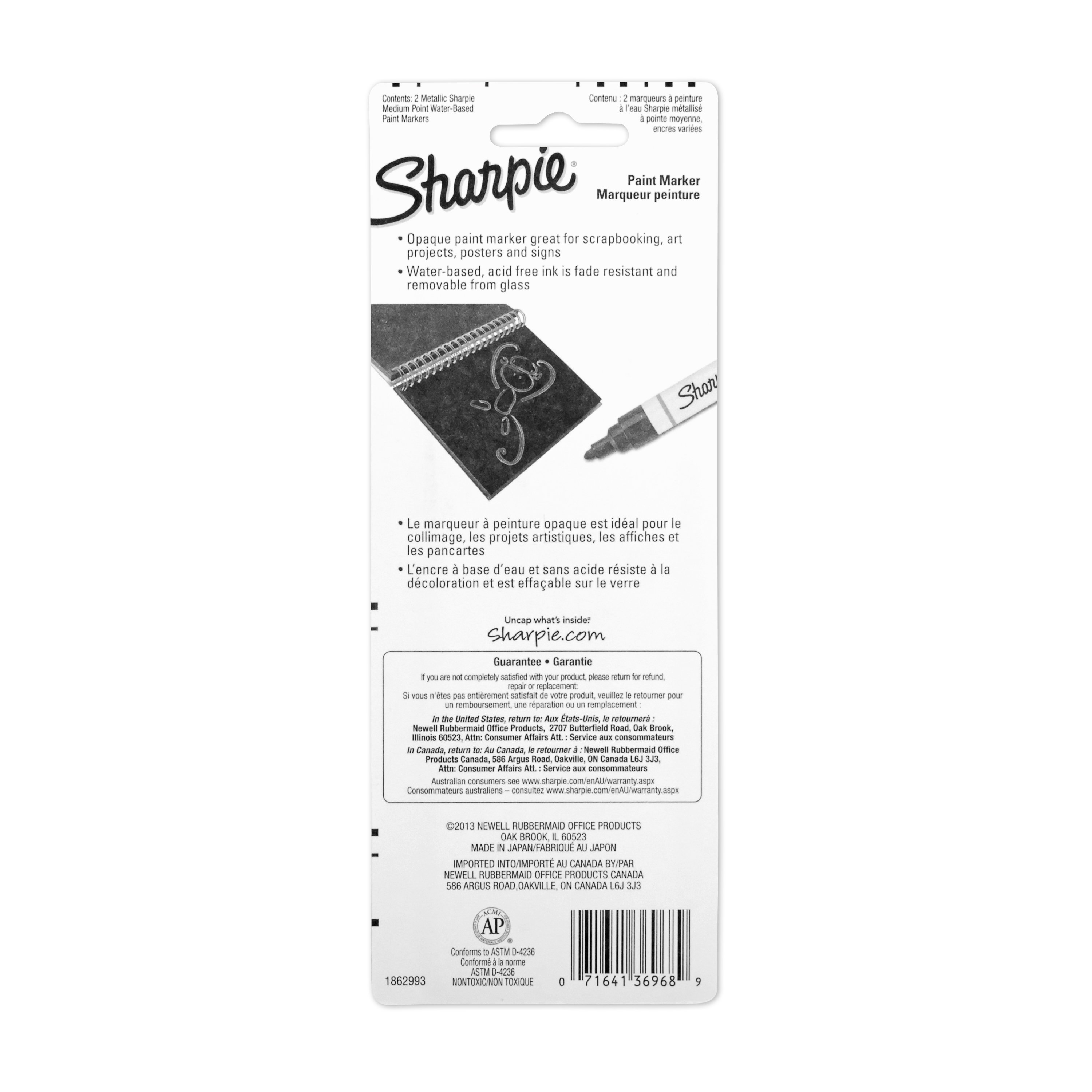  SHARPIE 36668PP Water-Based Fine Point Paint Marker