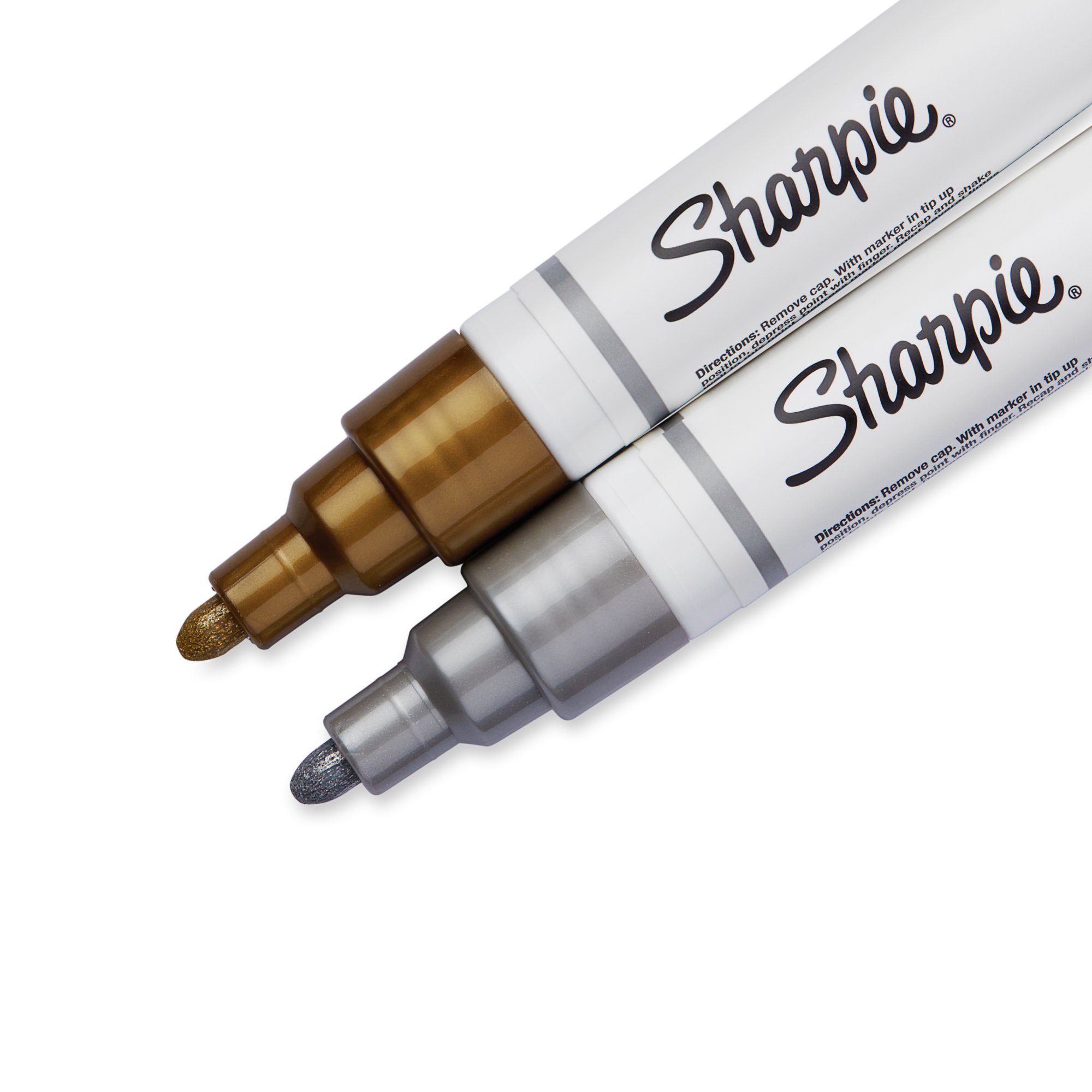 Sharpie Waterbased Paint Marker Set - Gold/Silver/Copper, Metallic Colors,  Extra-Fine Point, Set of