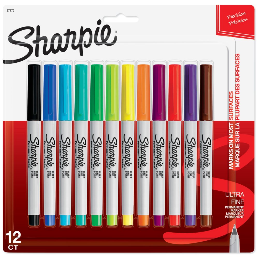 SHARPIE Tip Permanent Markers; Proudly Permanent Ink Marks On Paper 