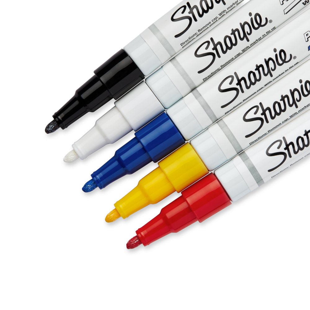Permanent Paint Pens White Markers - 2 Pack Single color Oil Based Paint  Markers