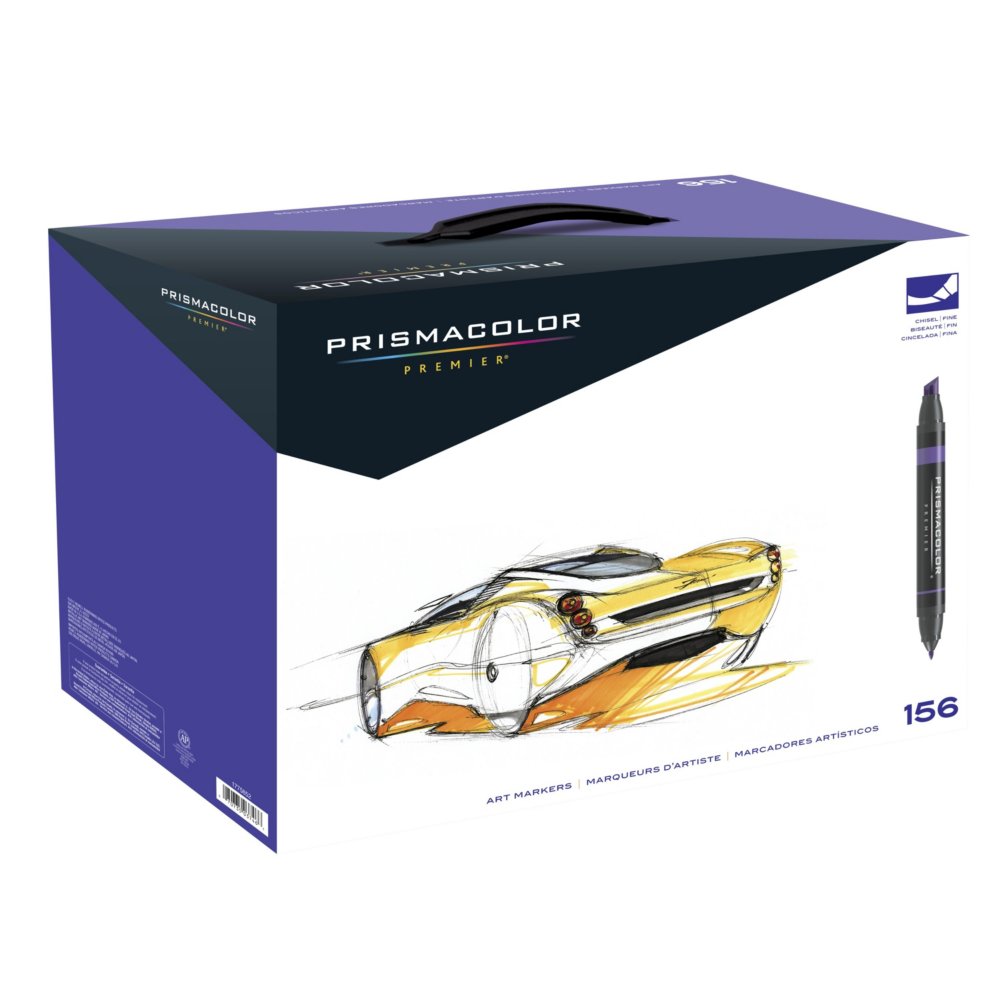 Prismacolor Premier Chisel/Fine Tip Art Markers 72 Marker Set (3722)
