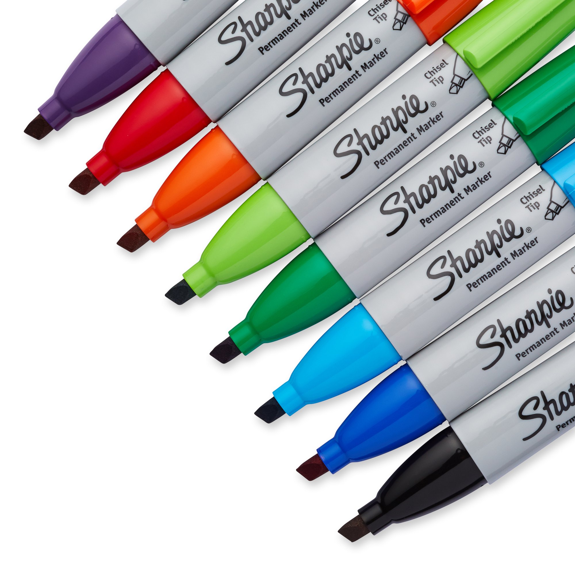 Sharpie Permanent Markers, Chisel Tip, Black, pack of 1 (12 count).